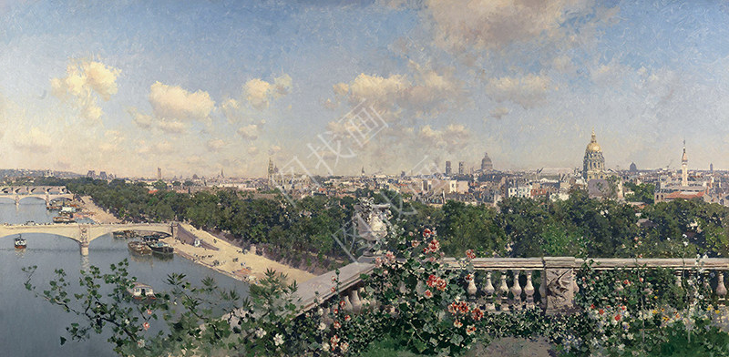 Vista de París desde el Trocadero